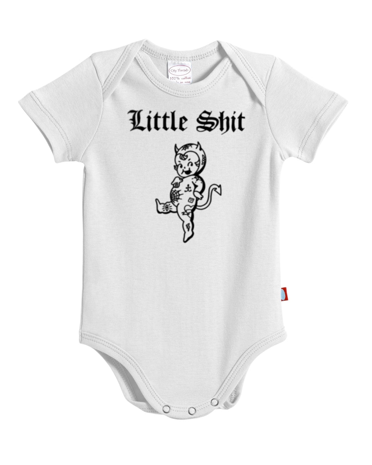 White Little Shit Onesie & Toddler T-Shirt