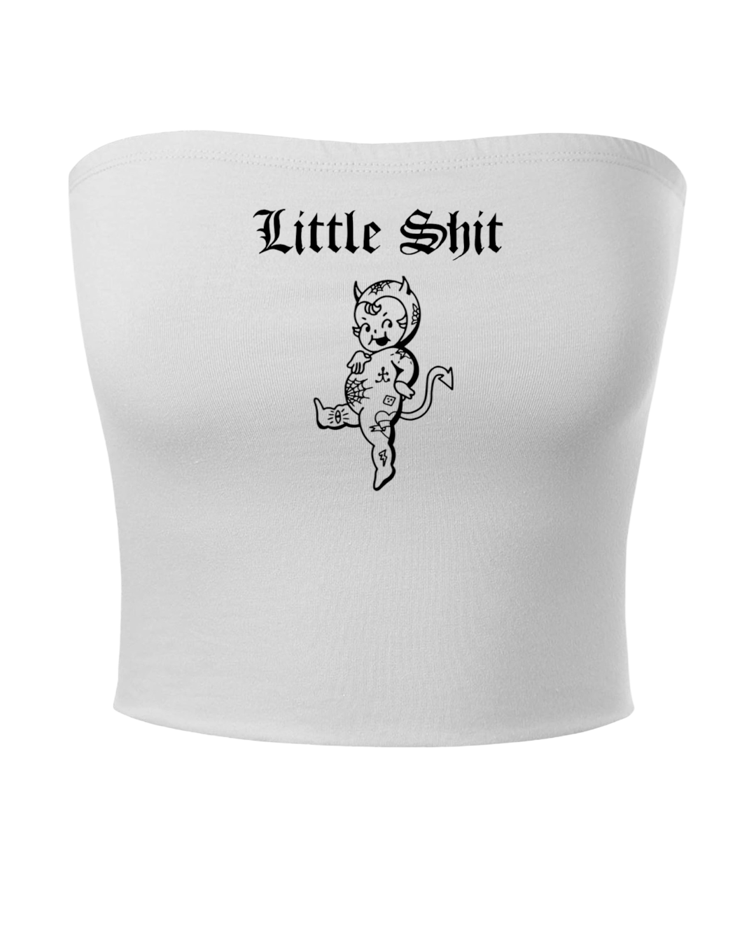 Womens Little Shit Tube Top image 1