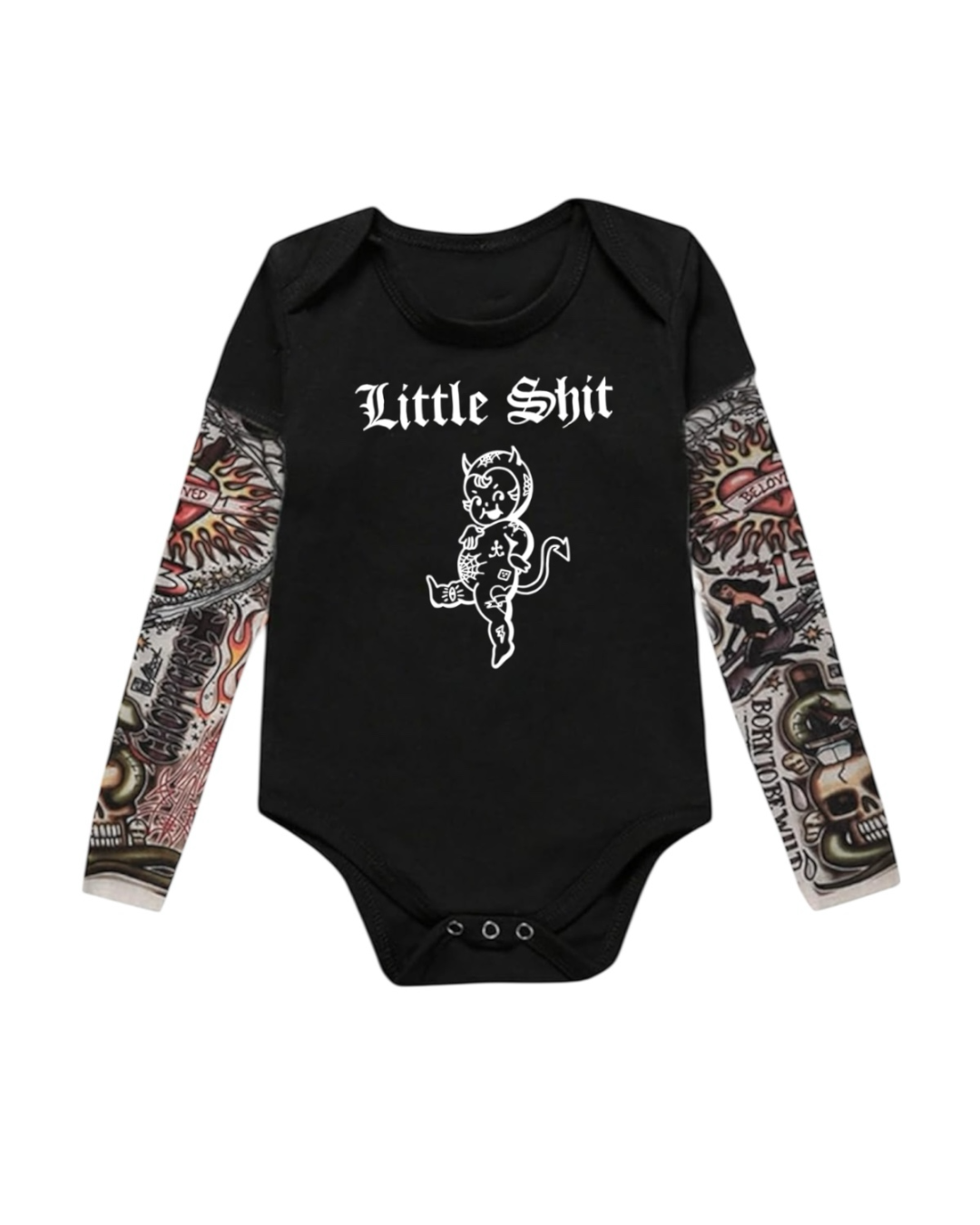 Little Shit Tattoo Onesie