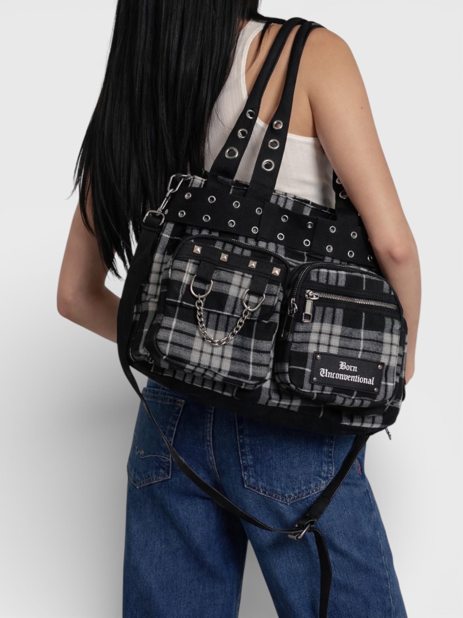 Plaid Punky Diaper Bag
