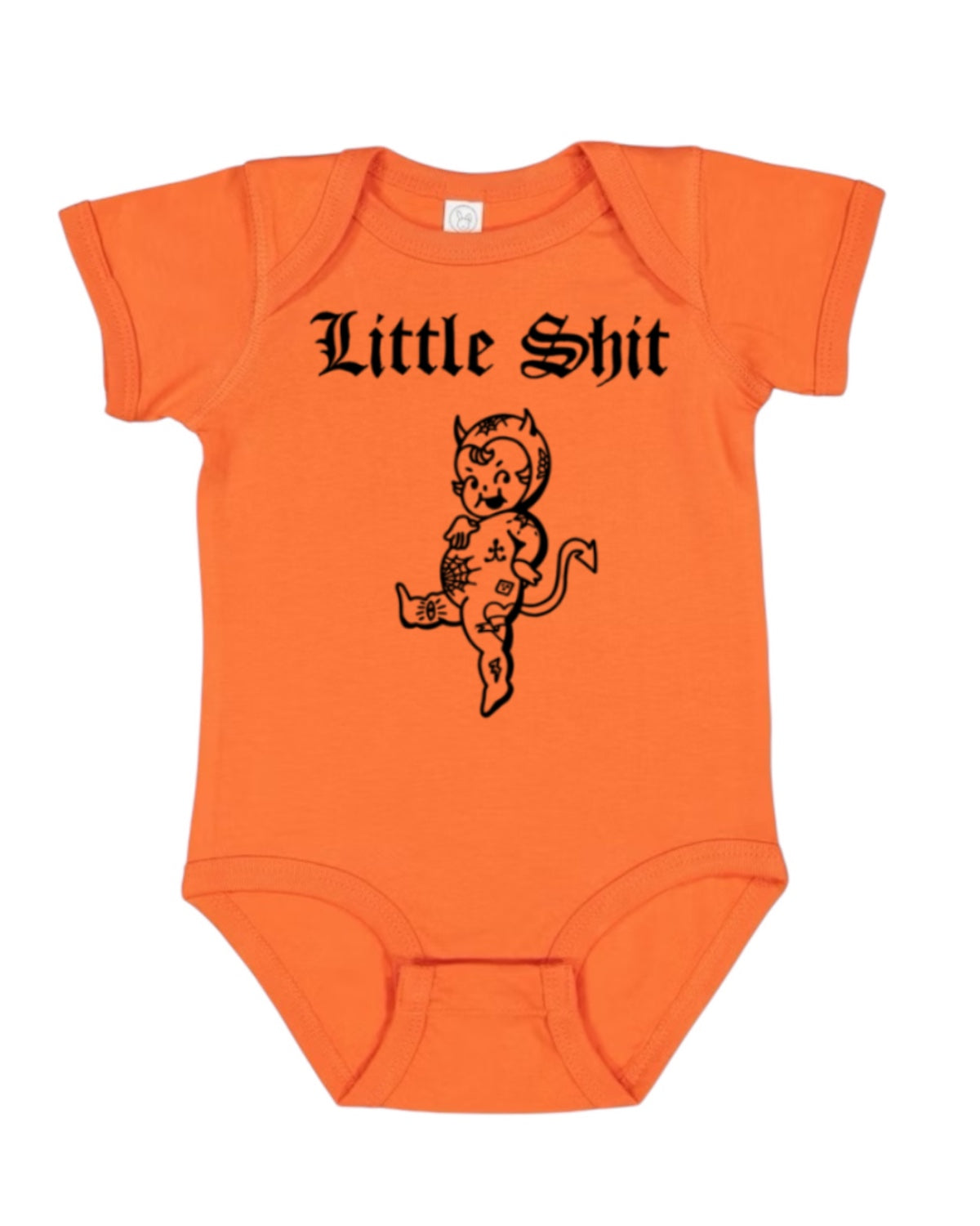 Orange Little Shit Onesie