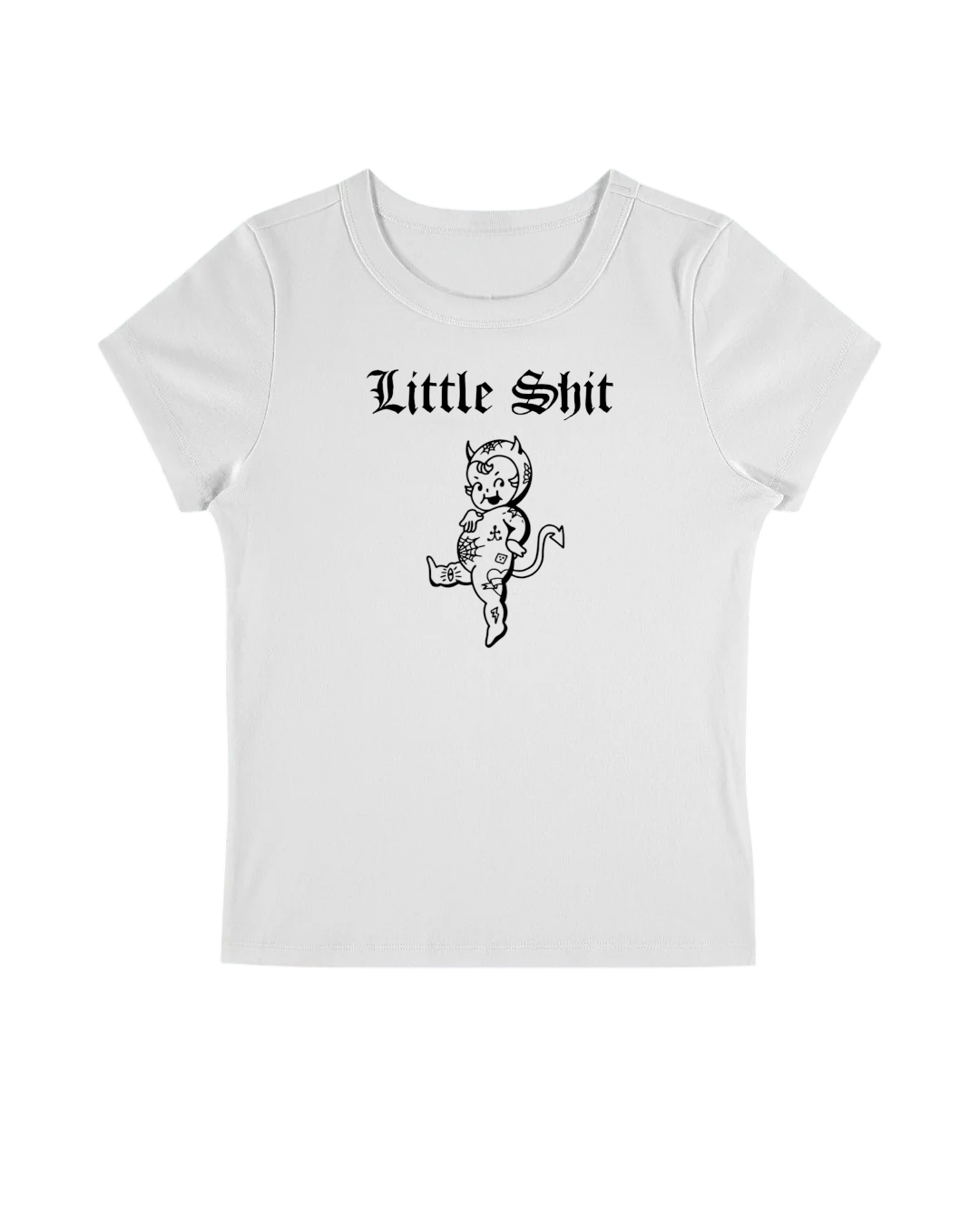 Womens Little Shit Baby T image 1